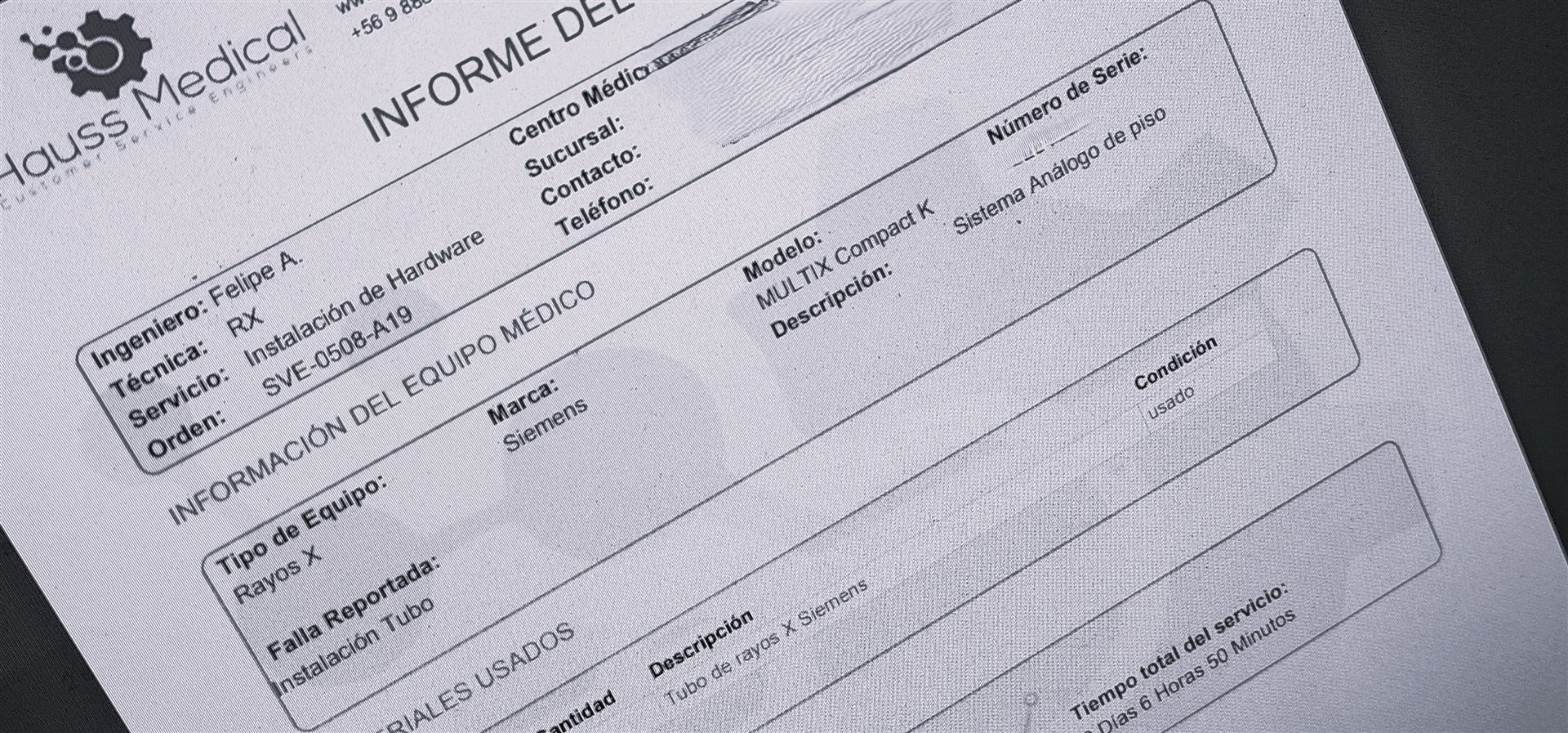 Mantención de equipos de imagenología en Chile | Hauss Medical