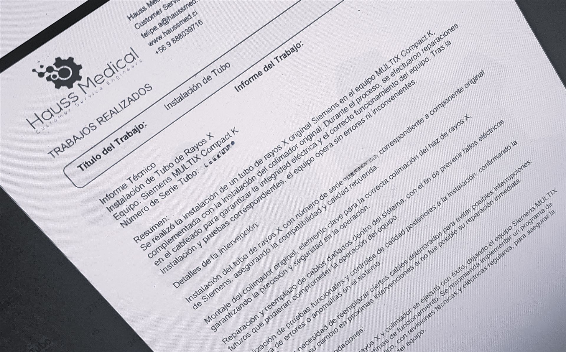 Contratos de mantención para imagenología en Chile | Hauss Medical